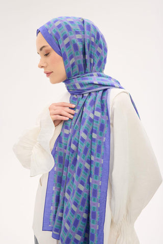 Urban Hours Harmony Navy Blue Mayda Shawl 190x70