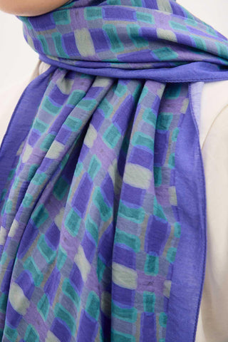 Urban Hours Harmony Navy Blue Mayda Shawl 190x70