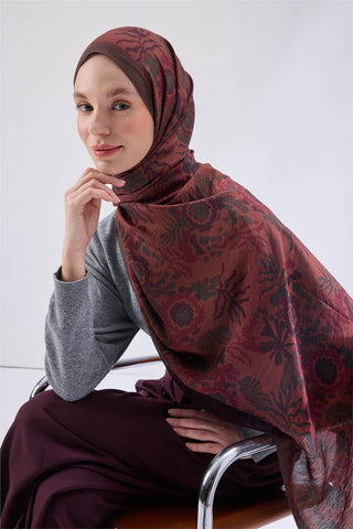 Urban Hours Aqua Whisper Bitter Coffee Mayda Shawl 190x70