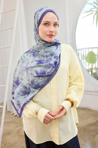 Urban Hours Botanik Lavanta Mayda Şal - Mayda Şal - | Silk Home