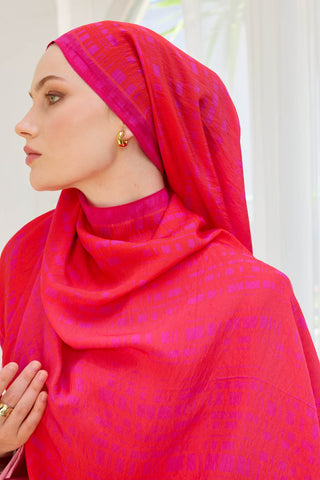 Urban Hours Linora Turuncu Mayda Şal - Mayda Şal - | Silk Home