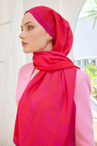 Urban Hours Linora Turuncu Mayda Şal - Mayda Şal - | Silk Home