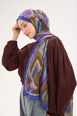 Urban Hours Lora Desen Morcivert Mayda Şal 190x70 - Mayda Şal - | Silk Home