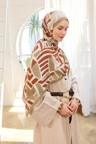 Urban Hours Moira Küf Yeşili Mayda Şal - Mayda Şal - | Silk Home