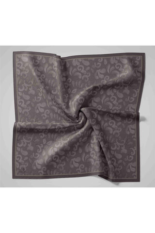 Viscose Blend Velora Scarf, Grey-Smoke Pattern, Soft Texture, and Firm Fit.
 90x90