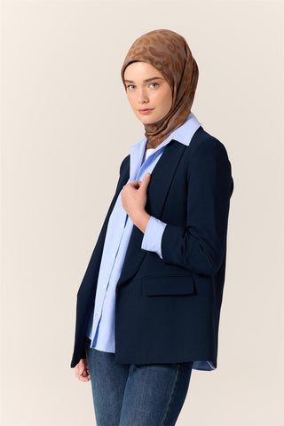 Viskon Karışımlı Velora Eşarp Taba-Gri-Soğan Kabuğu Desenli İnce Dokulu Dökümlü
                90X90