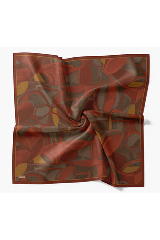 Velora Eşarp Abstract Bordo - Velora Eşarp - | Silk Home