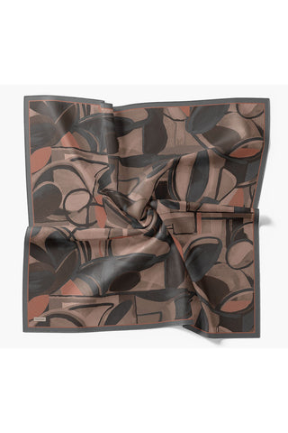 Velora Eşarp Abstract Füme - Velora Eşarp - | Silk Home