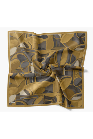 Velora Eşarp Abstract Hardal - Velora Eşarp - | Silk Home