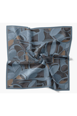 Velora Eşarp Abstract İndigo - Velora Eşarp - | Silk Home