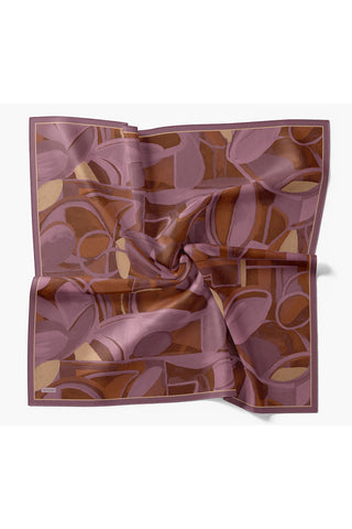 Velora Eşarp Abstract Koyu Gül Kurusu - Velora Eşarp - | Silk Home