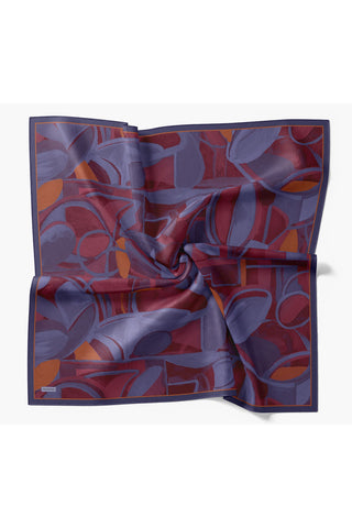 Velora Eşarp Abstract Koyu Mor - Velora Eşarp - | Silk Home