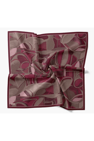 Velora Eşarp Abstract Vişne Çürüğü - Velora Eşarp - | Silk Home
