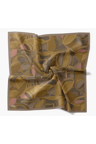 Velora Eşarp Abstract Yağ Yeşili - Velora Eşarp - | Silk Home