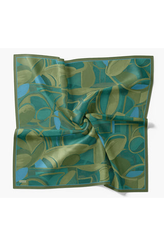Velora Eşarp Abstract Yeşil - Velora Eşarp - | Silk Home