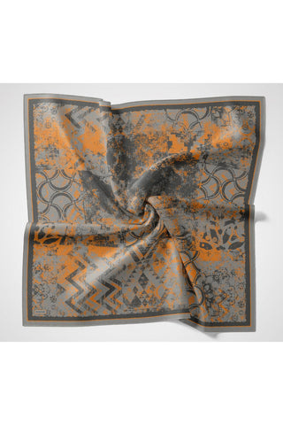 Velora Eşarp Art Gri 90x90