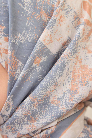 Velora Eşarp Art Gümüş 90x90 - Velora Eşarp - | Silk Home