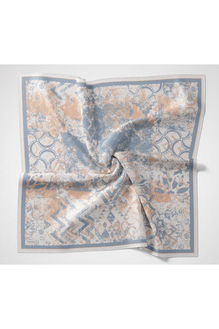 Velora Eşarp Art Gümüş 90x90 - Velora Eşarp - | Silk Home