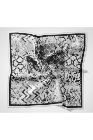 Velora Eşarp Art Gümüş 90x90