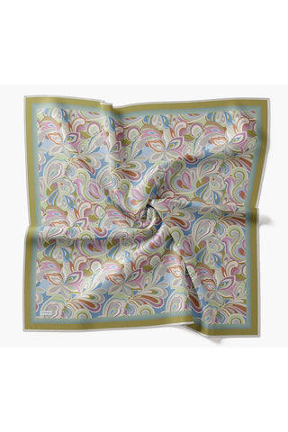 Velora Eşarp Aura Floral Стальной синий