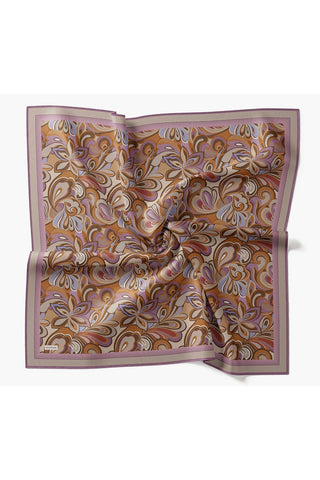 Velora Eşarp Aura Floral Füme - Velora Eşarp - | Silk Home