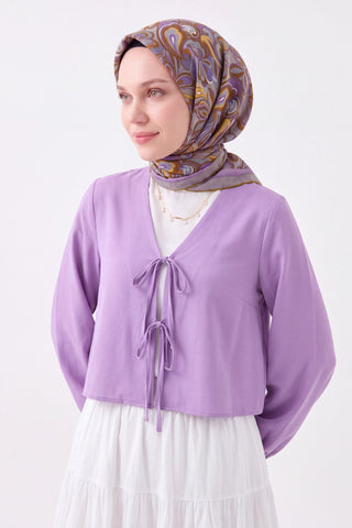 Velora Eşarp Aura Floral Koyu Gri - Velora Eşarp - | Silk Home