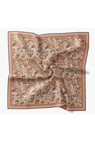 Velora Eşarp Aura Floral Vizon - Velora Eşarp - | Silk Home