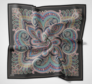 Velora Eşarp Ethnic Antrasit 90x90
