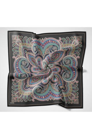 Velora Eşarp Ethnic Antrasit 90x90