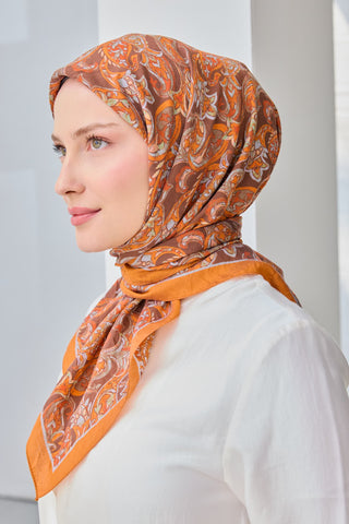 Velora Eşarp Ethnic Kahverengi