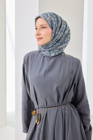 Velora Eşarp Ethnic Lacivert - Velora Eşarp - | Silk Home