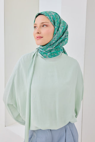 Velora Eşarp Ethnic Parlak Yeşil