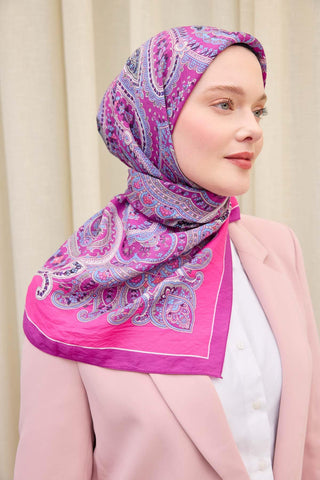 Velora Eşarp Ethnic Violet 90x90