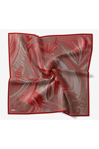Velora Eşarp Fırça Desen Kırmızı - Velora Eşarp - | Silk Home
