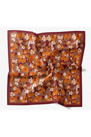 Velora Eşarp Floral Bordo - Velora Eşarp - | Silk Home