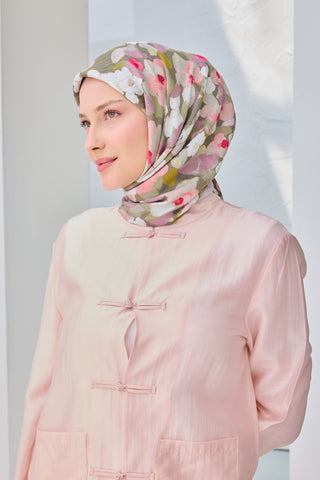 Velora Eşarp Floral Gri