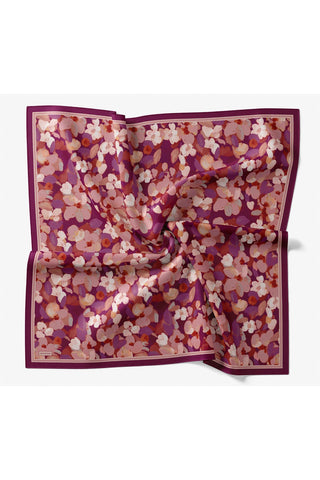 Velora Eşarp Floral Mürdüm - Velora Eşarp - | Silk Home