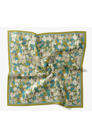 Velora Eşarp Floral Yağ Yeşili