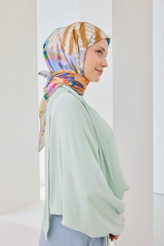 Velora Eşarp İllustration Art Pembe