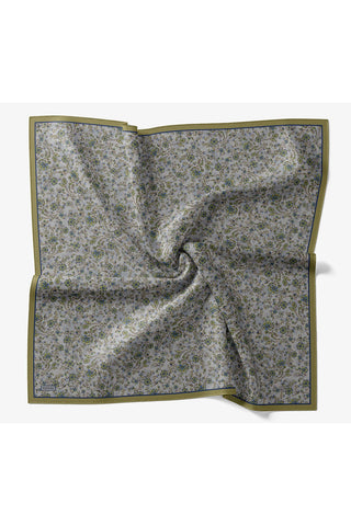 Velora Eşarp Modern Flora Gri 90x90