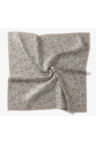 Velora Eşarp Modern Flora Mint 90x90 - Velora Eşarp - | Silk Home