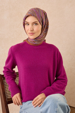 Velora Eşarp Modern Zebra Kiremit - Velora Eşarp - | Silk Home