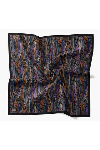 Velora Eşarp Modern Zebra Lacivert - Velora Eşarp - | Silk Home