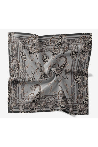 Velora Eşarp Şal Desen Lacivert 90x90