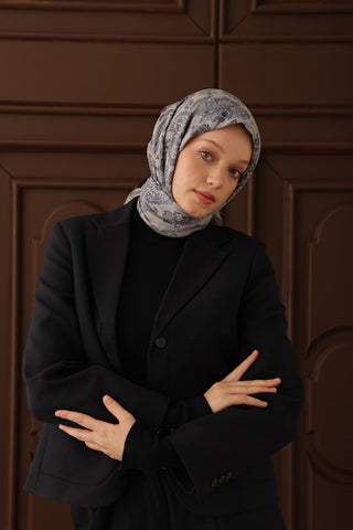 Velora Eşarp Shawl Pattern Gümüş