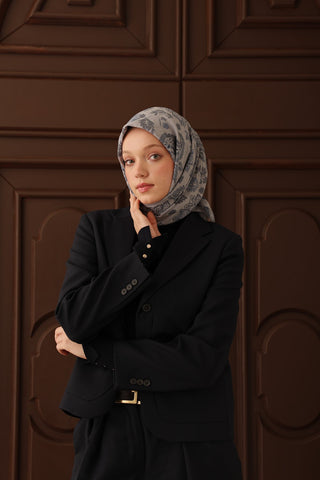 Velora Eşarp Shawl Pattern Gümüş