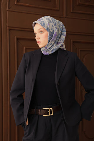 Velora Eşarp Shawl Pattern Mor