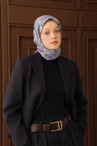 Velora Eşarp Shawl Pattern Mor