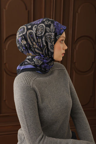 Velora Eşarp Shawl Pattern Siyah