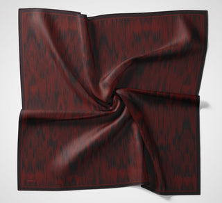Velora Eşarp Sulu Boya Desen Koyu Mürdüm 90X90